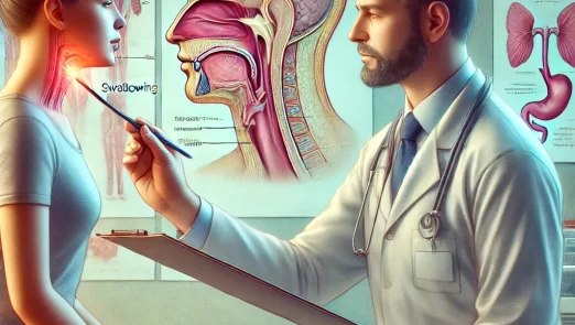 DALL·E-2024-11-27-14.46.35-An-artistic-depiction-of-a-professional-speech-therapist-assisting-a-patient-with-swallowing-therapy.-The-scene-features-a-therapist-in-a-clinical-set.webp.webp