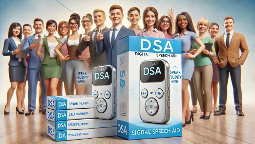 DALL·E-2024-06-27-09.15.42-A-promotional-image-for-a-stuttering-device-called-DSA-Digital-Speech-Aid.webp